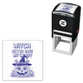 Witch Better Have My Snoep - Schattigee Kawaii Hal Zelfinktende Stempel (In situ)
