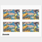 WITCH, BLACK CAT BABY BUGGY STICKERS SHEET Rec. (Vel)