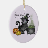 Witch Black Cat | Witch Vibes Keramisch Ornament (Rechts)