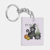 Witch Black Cat | Witch Vibes Sleutelhanger (Voorkant Links)
