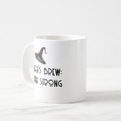 Witch Brew Witte Halloween Koffie Mok (Voorkant links)