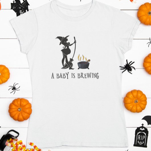 Witch Brewing Zwangerschap Baby shower T-shirt