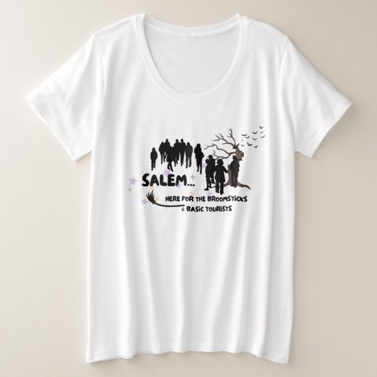 Witch Broom Visit Salem Basic Tourist (Design devant)
