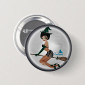 Witch Button van Nicole Pederson (Voorkant /achterkant)