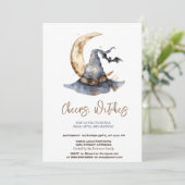 Witch Casquette Moon Halloween Party Invitation (Debout devant)