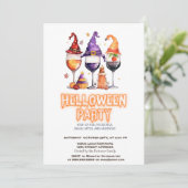 Witch Casquette Vin Halloween Fête Invitation (Debout devant)