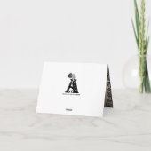 Witch, Cat, Bat en Pumpkin, Happy Halloween! Kaart (Achterkant)