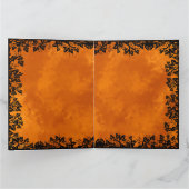 Witch, Cat, Bat en Pumpkin, Happy Halloween! Kaart (Binnen)