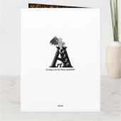 Witch, Cat, Bat en Pumpkin, Happy Halloween! Kaart (Achterkant)