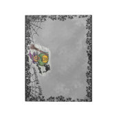 Witch, Cat, Bat en Pumpkin, Happy Halloween! Notitieblok (Gedraaid)