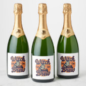 Witch Cat Brew Sparkling Wijnetiket (Flessen)