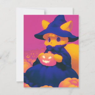 Witch Cat Briefkaart