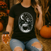 Witch Cat Cauldron Mystic T-shirt