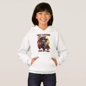 Witch Cat Halloween Trucker Kinder Spooky Feesteli (Voorkant volledig)