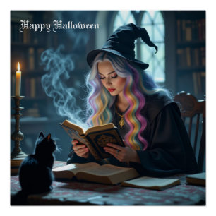 Witch Cat Perfect Poster