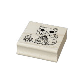 Witch Cat Voodoo Doll Rubberstempel (Stempel)