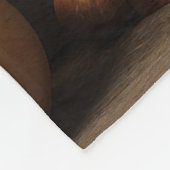 Witch Cat with Pumpkins  Fleece Deken (Hoek)