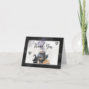 Witch Cauldron Baby is Baby shower aan het brouwen Bedankkaart