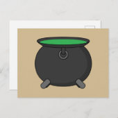 Witch Cauldron Feestdagenkaart (Voorkant / Achterkant)