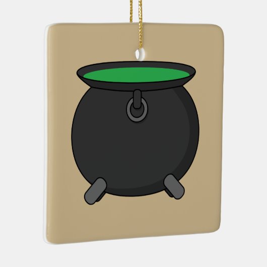 Witch Cauldron Keramisch Ornament (Rechts)