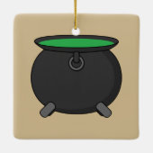 Witch Cauldron Keramisch Ornament (Achterkant)