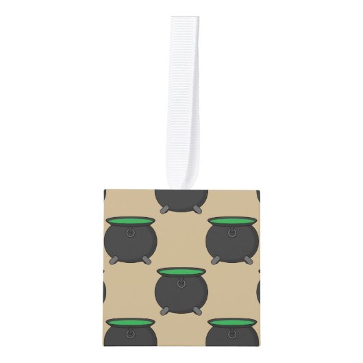 Witch Cauldron Kubus Ornament (Voorkant)