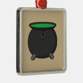 Witch Cauldron Metalen Ornament (Rechts)