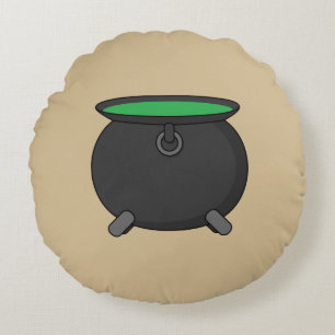 Witch Cauldron Rond Kussen