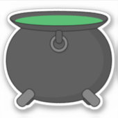 Witch Cauldron Sticker (Voorkant)