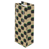 Witch Cauldron Wijn Cadeautas (Voorkant Gekanteld)