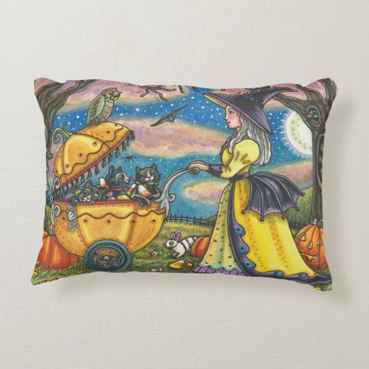 WITCH, CHAT NOIR BÉBÉ BUGGY, COUSSIN ACCENT VACANC (Dos)