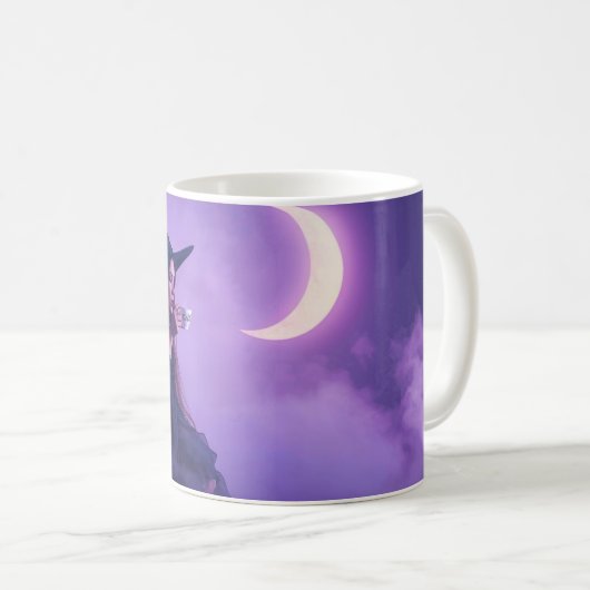 Witch Coffee Mug | Moonlight Halloween Cup (Devant droit)