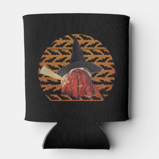 Witch Crab Funny Halloween Hermit Crab Lover Blikjeskoeler (Achterkant)