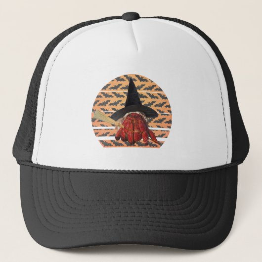 Witch Crab Funny Halloween Hermit Crab Lover Trucker Pet (Voorkant)