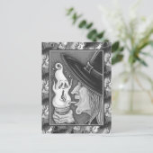 WITCH EAT SCREAMING ICE CREAM CONE, HALLOEEN FEESTDAGENKAART (Staand voorkant)