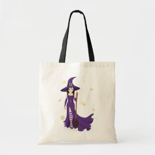 Witch en Broom Canvas tas