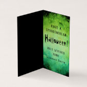 Witch en cauldron Halloween minikaart Visitekaartjes (Binnen)