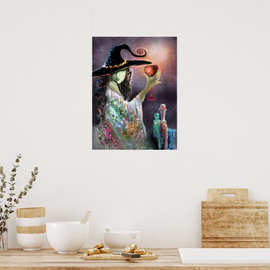 Witch en Goblet Poster (Keuken)