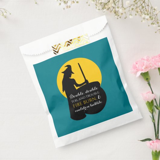 Witch en Moon Magic Spell Snoep Bags Bedankzakje (Gezegeld)