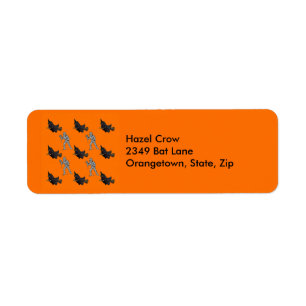 Witch en Mummy Pattern Halloween Adresetiketten Etiket