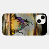 Witch en zwarte kat, Happy Halloween! Case-Mate iPhone Case (Achterkant (horizontaal))