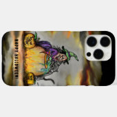 Witch en zwarte kat, Happy Halloween! Case-Mate iPhone Case (Achterkant (horizontaal))