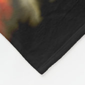 Witch en zwarte kat, Happy Halloween! Fleece Deken (Hoek)