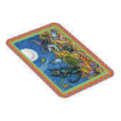 WITCH EN ZWARTE VANGERSCHAPSREMMEN, FUNNY HALLOEEN MAGNEET (Rechterzijde)