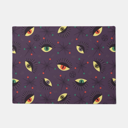 Witch Eyes Dark gothic Occult Pattern Deurmat (Voorkant)