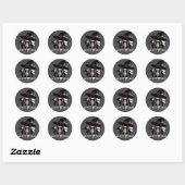 Witch Face Ronde Sticker (Vel)