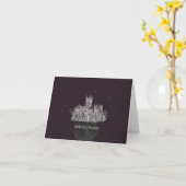 Witch Feycard Winter Yule "Solstice Peace" Kaart (Gele Bloem)