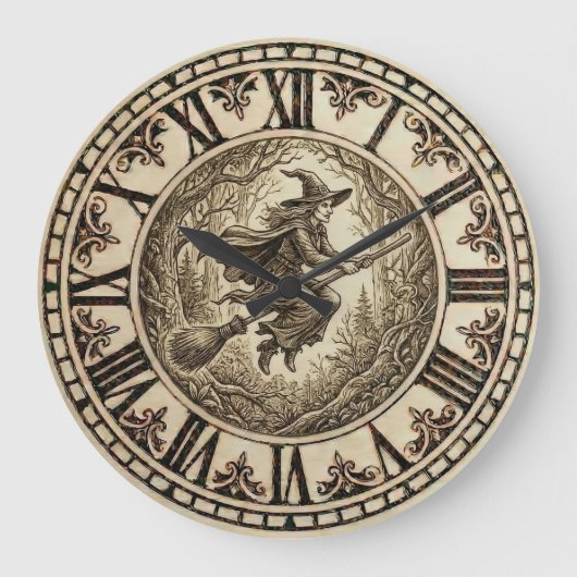 Witch Forest - Wall Clock Grote Klok (Voorkant)