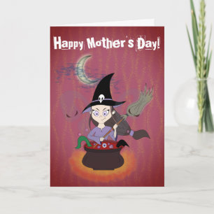 Witch Funny Happy Moederdag Kaart