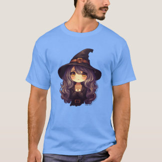 Witch Halloween Comic Girl T-shirt